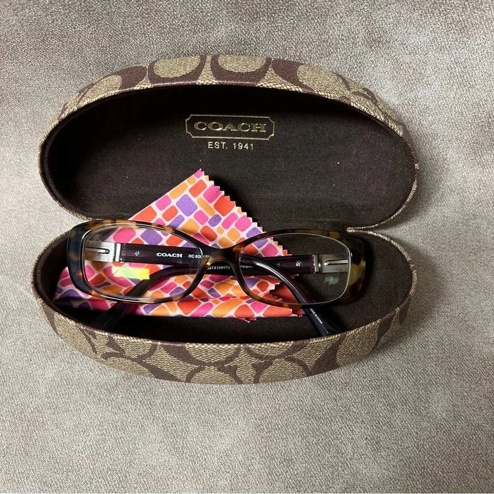 Coach 5273 (Spotty Tort/Purple) Eyeglasses